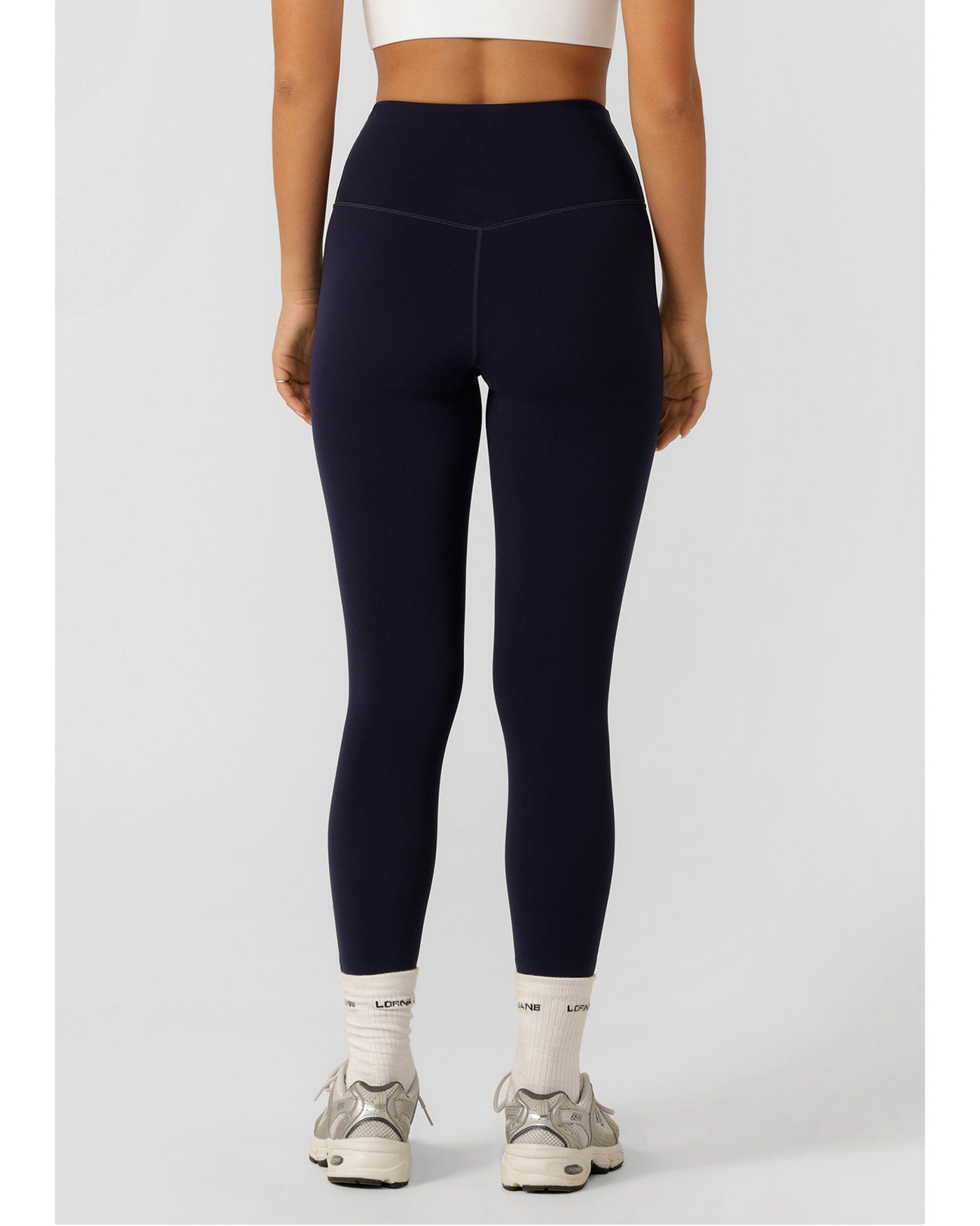 Lorna Jane Lotus No Chafe Phone Pocket Ankle Biter Leggings French N Fearless Wanaka