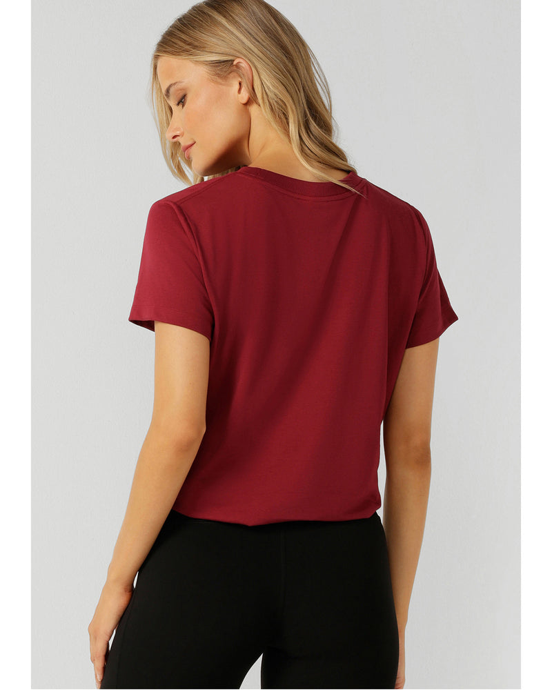 lorna-jane-lotus-t-shirt-red-berry