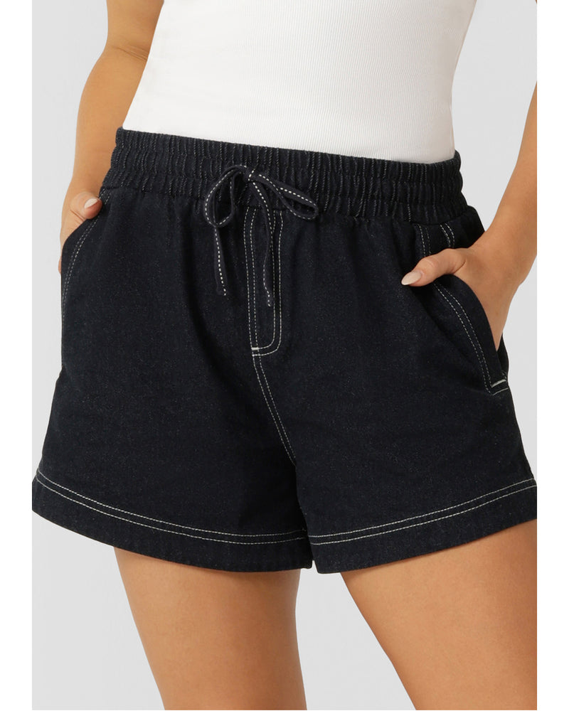 lorna-jane-off-duty-denim-pull-on-shorts-french-navy