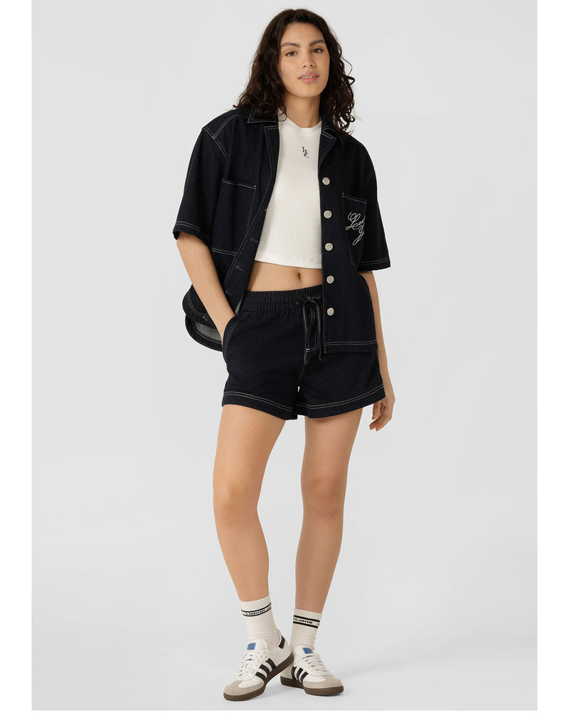 lorna-jane-off-duty-denim-pull-on-shorts-french-navy