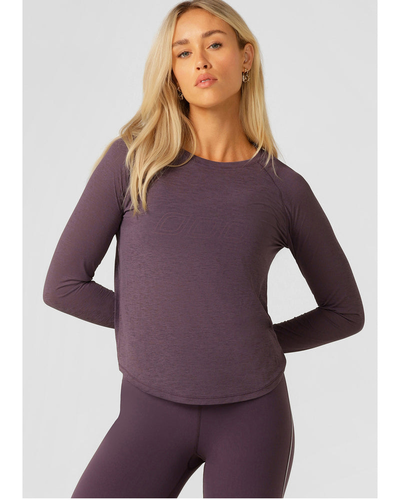 lorna-jane-on-the-run-long-sleeve-top-midnight-plum-front