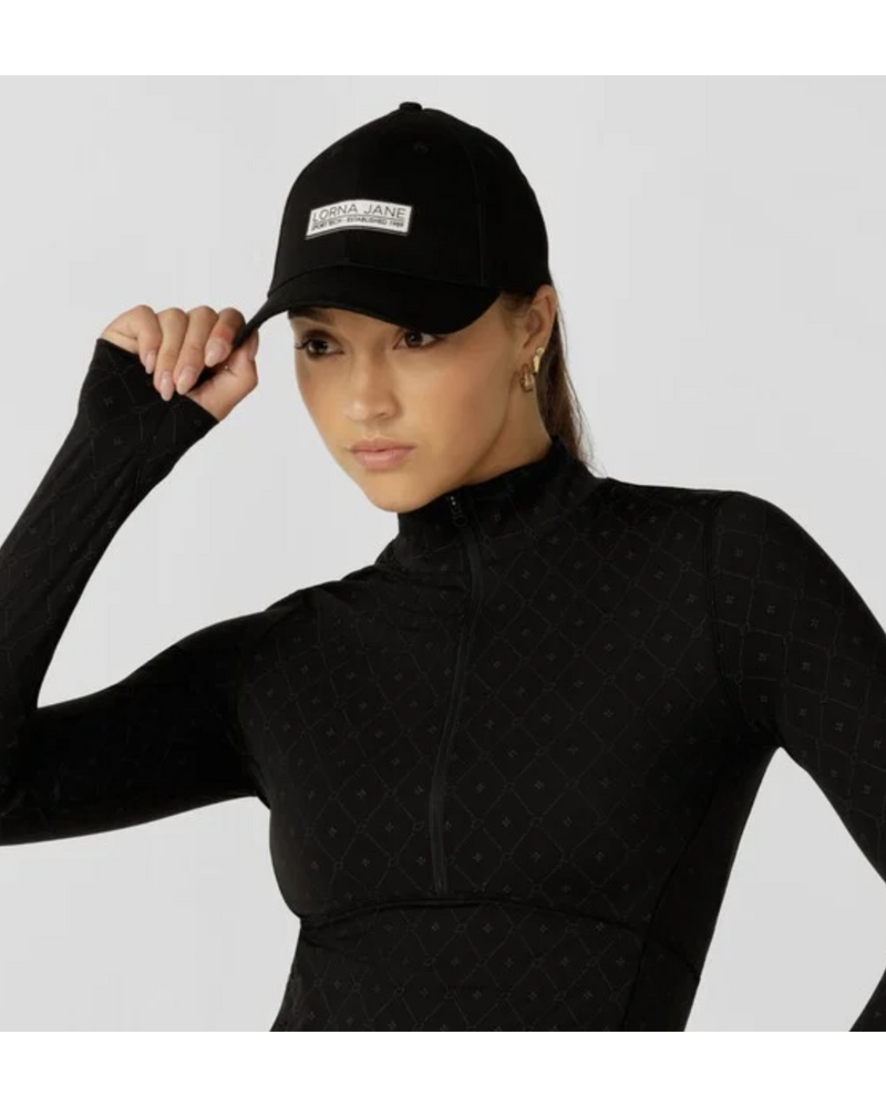 lorna-jane-reflective-logo-cap-black