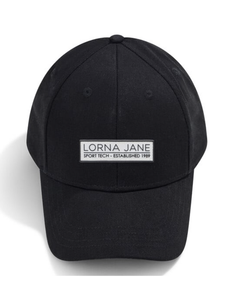 lorna-jane-reflective-logo-cap-black