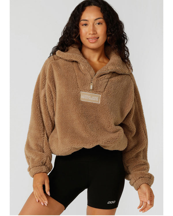 lorna-jane-teddy-quarter-zip-sweat-sand-dune