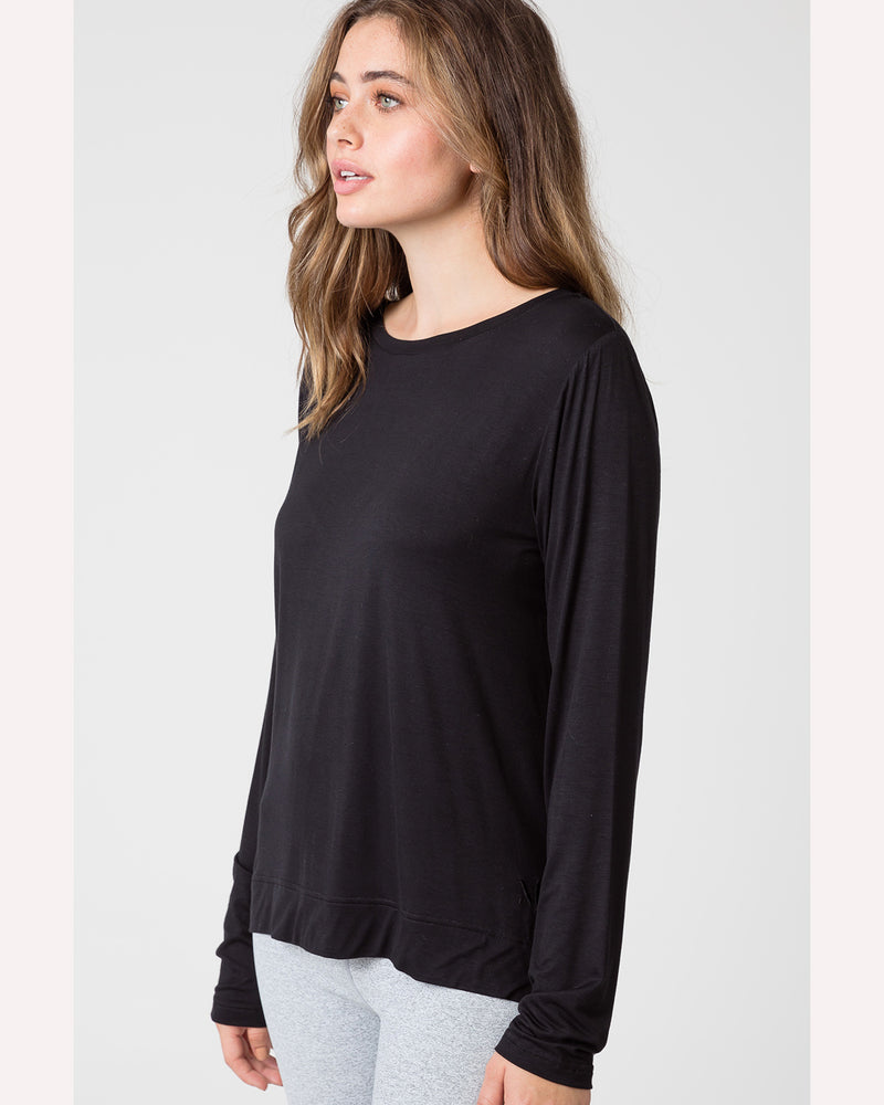 marlow-anytime-long-sleeve-tee-black-front-view