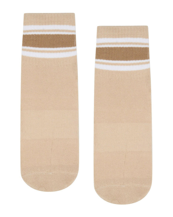 move-active-Crew-non-Slip-Grip-Socks-Beige-Stripe