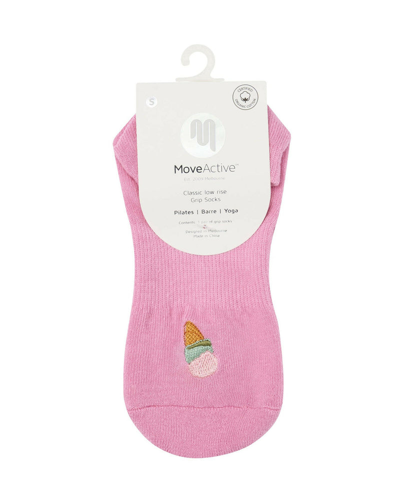 move-active-classic-low-rise-grip-socks-pink-gelato