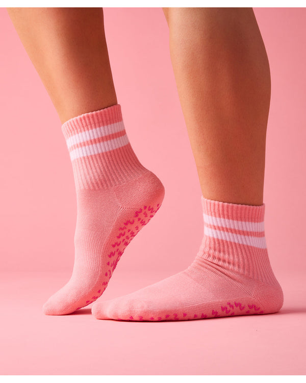 move-active-crew-grip-socks-rose-stripe