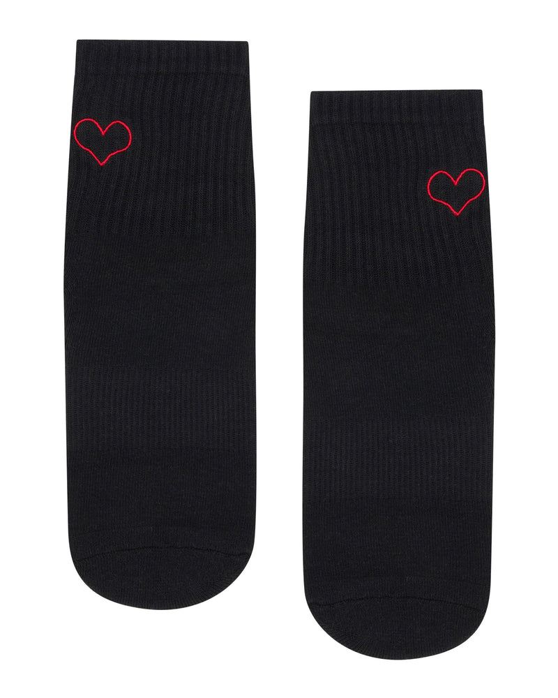 move-active-crew-non-slip-grip-socks-love-struck-black-