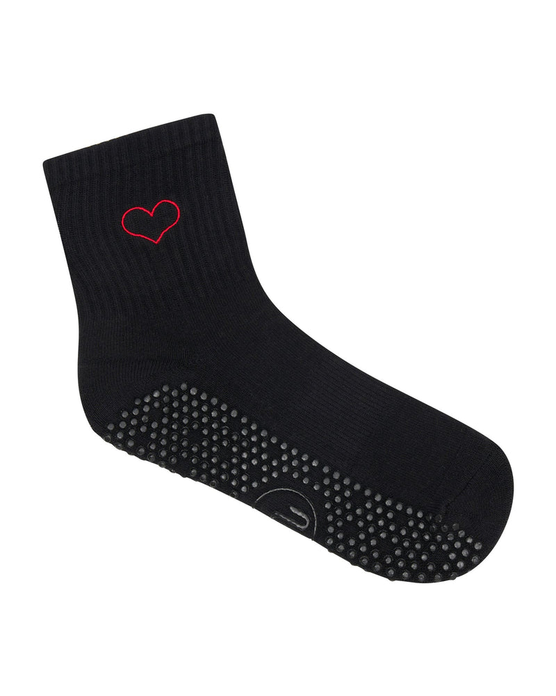 move-active-crew-non-slip-grip-socks-love-struck-black-