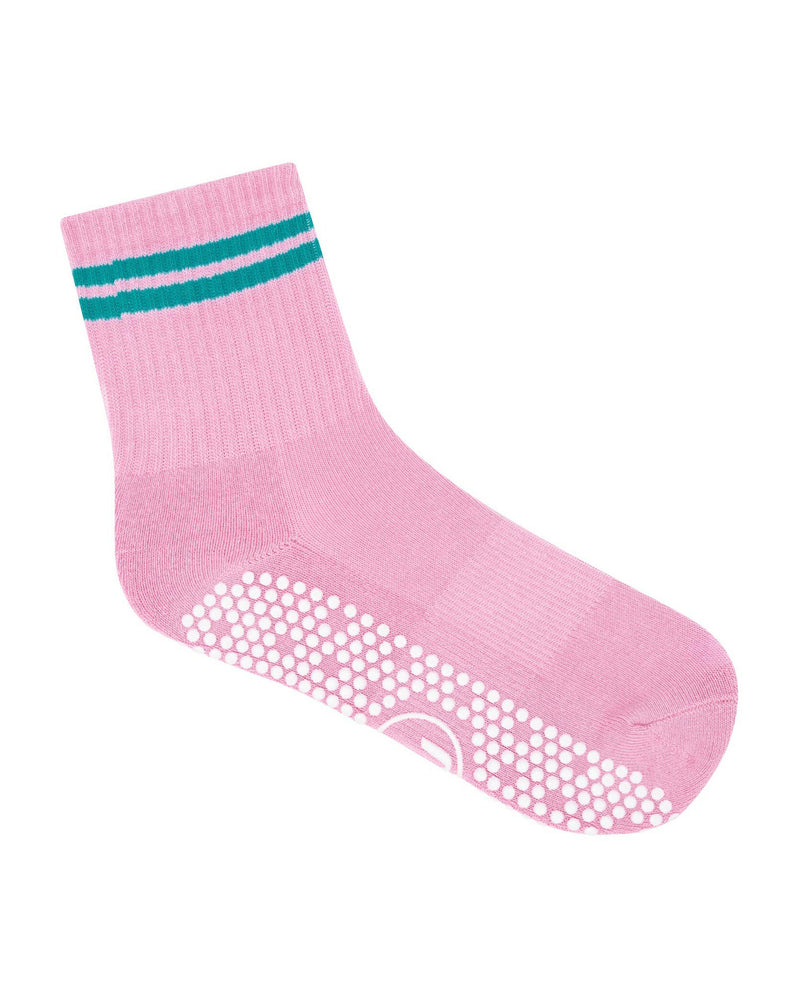 move-active-crew-non-slip-grip-socks-sorbet-pink-stripe