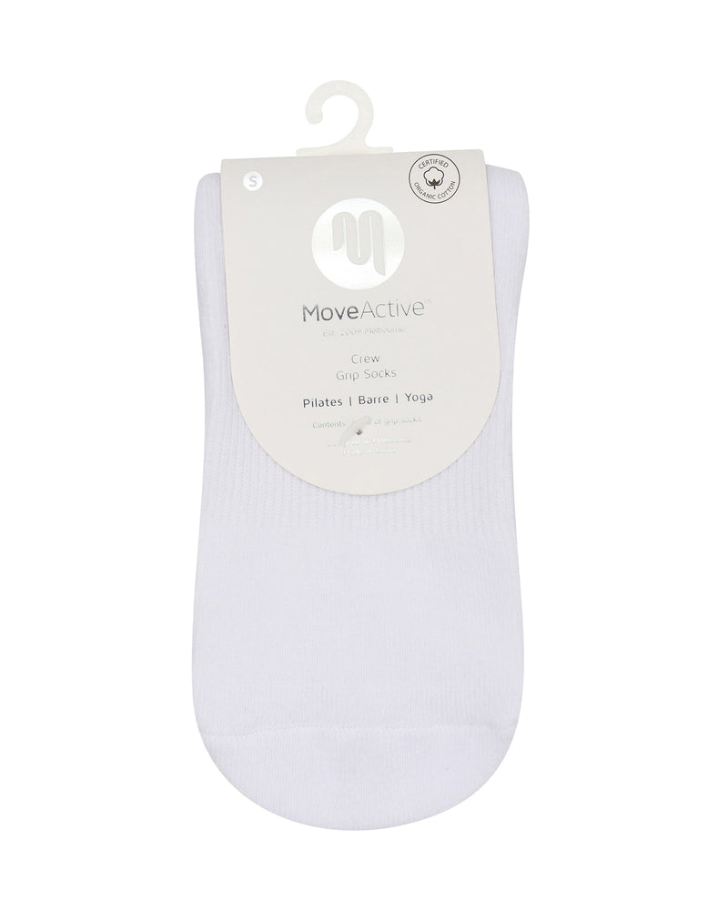 move-active-crew-non-slip-grip-socks-vintage-rose-white