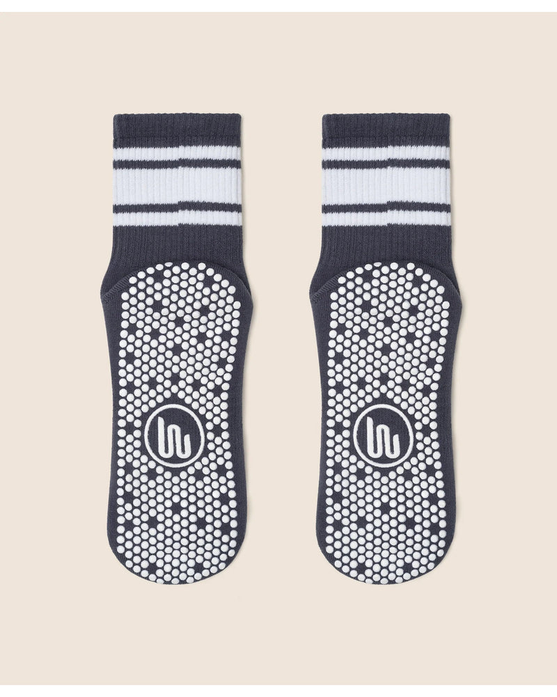 move-active-non-slip-grip-crew-socks-french-navy-stripe-