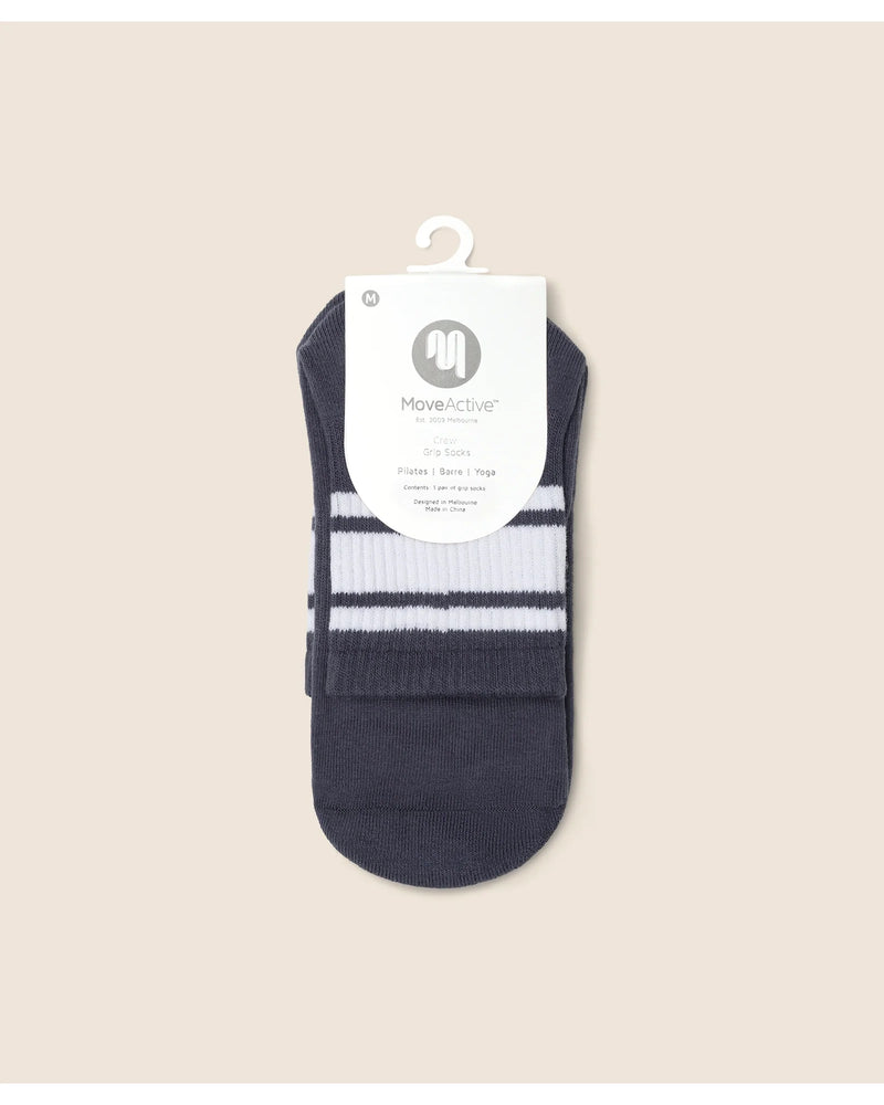 move-active-non-slip-grip-crew-socks-french-navy-stripe-
