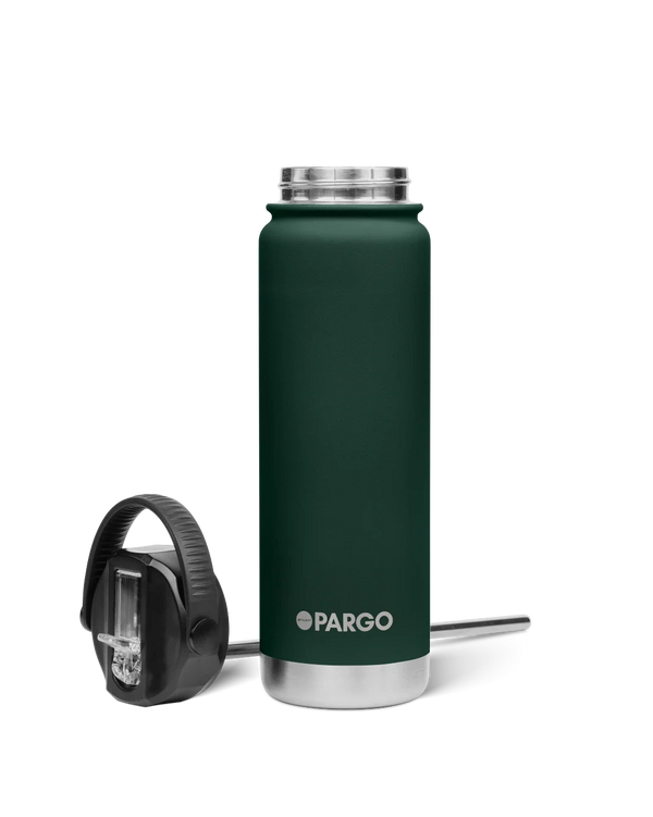 project-pago-750ml-insulated-bottle-with-straw-lid-forest-green-