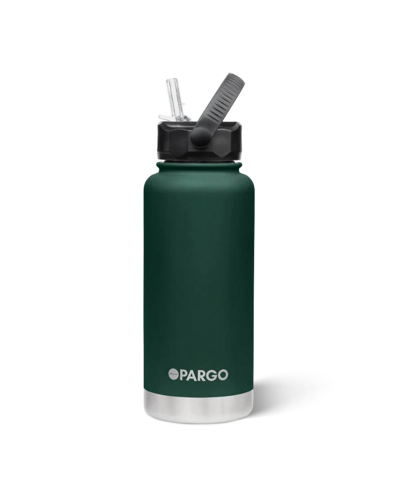 project-pargo-950ml-insulated-bottle-with-straw-lid-forest-green