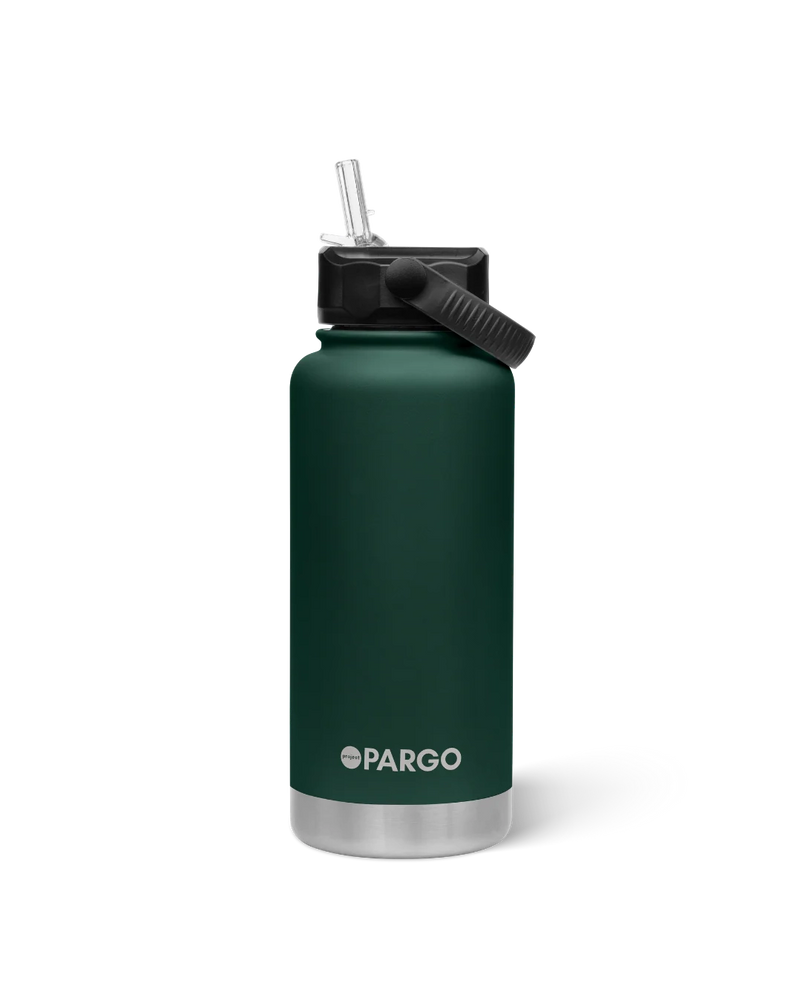project-pargo-950ml-insulated-bottle-with-straw-lid-forest-green