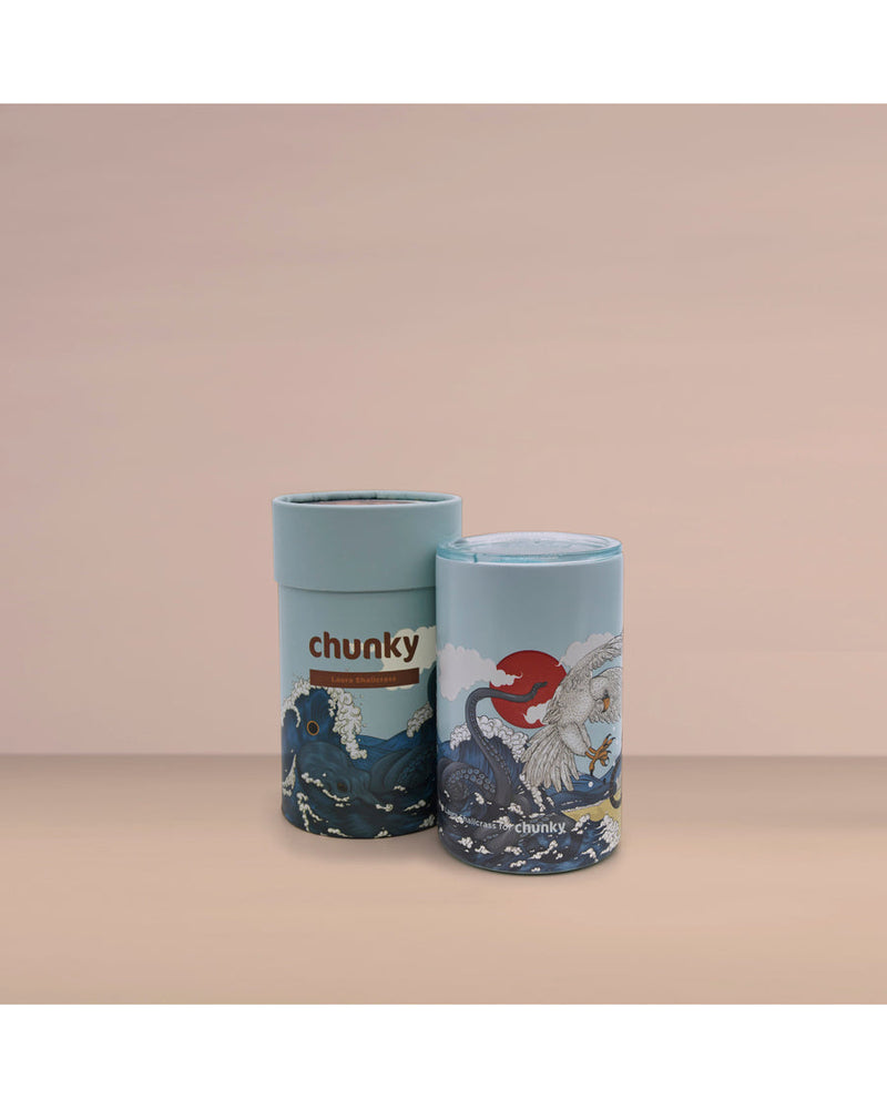 Chunky-Coffe-Cup-Blue-Wave-front-view