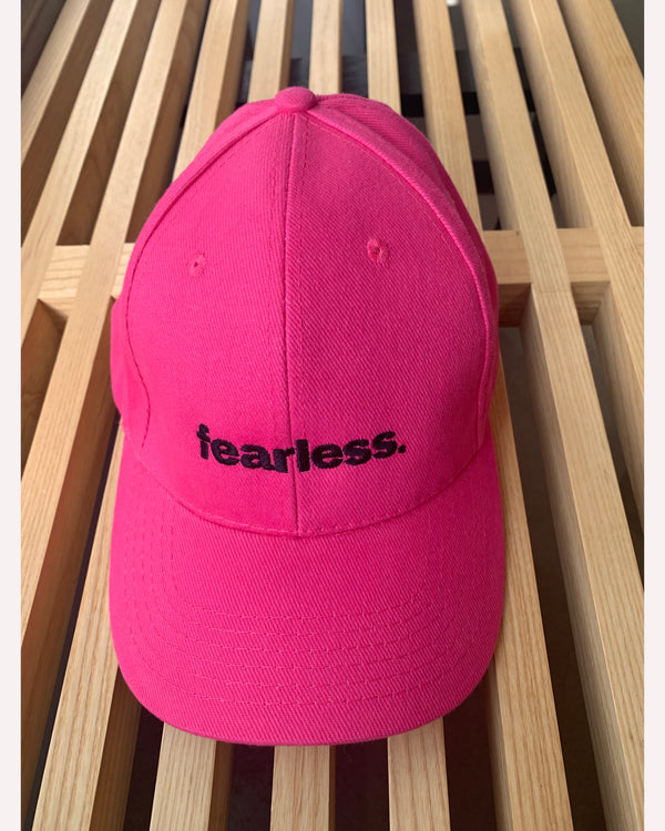 fearless-cotton-cap-hot-pink-front-view