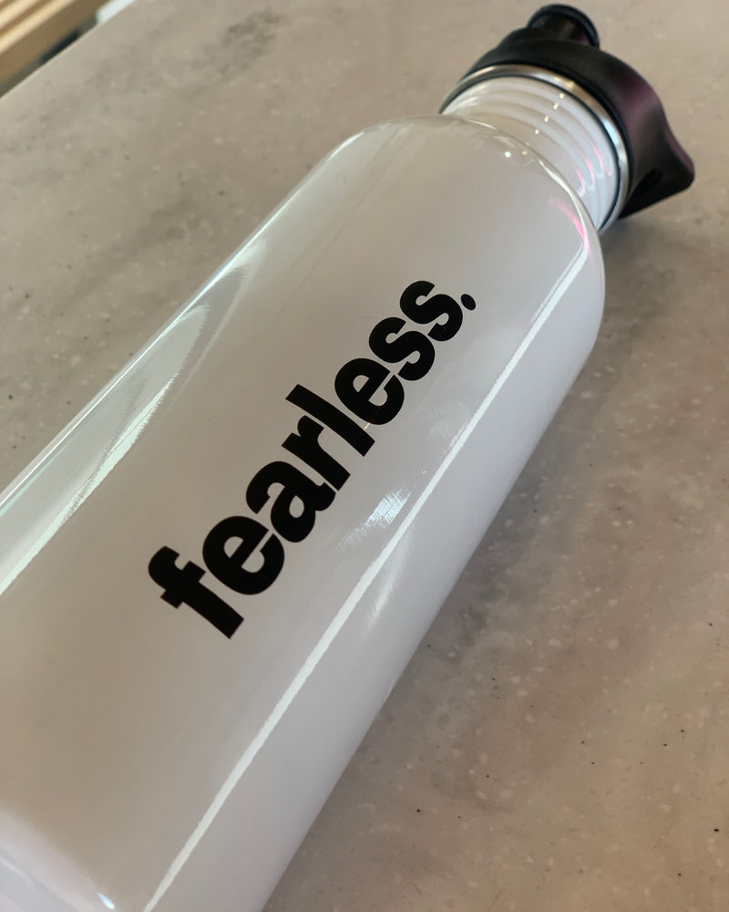 Fearless Nomad Drink Bottle - White