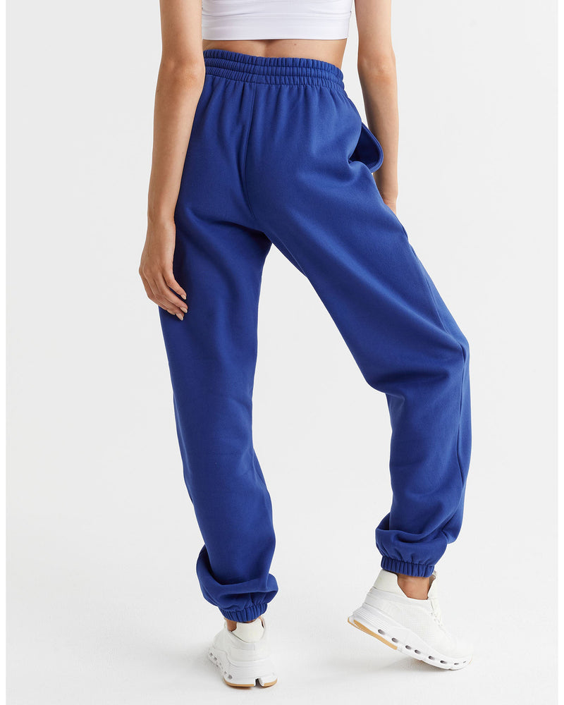 Lilybod-Lucy-Oversized-Fleece-Track-Pant-Cobalt-Blue-back-view