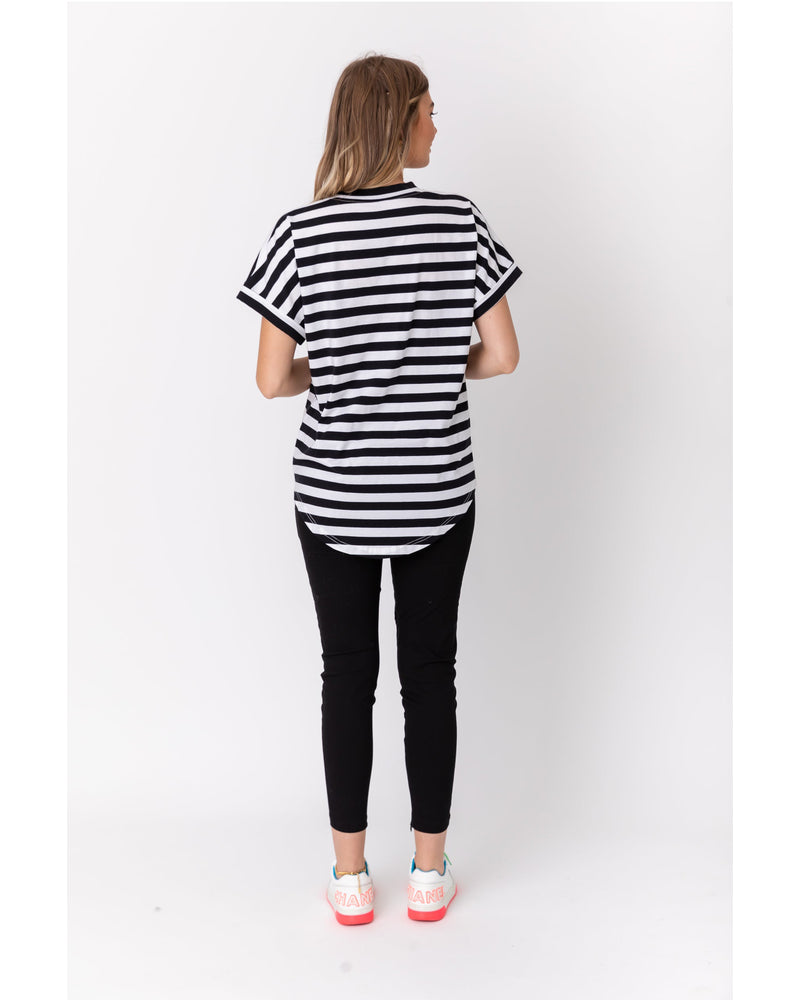 alexandra-sandford-black-white-stripe-tee-back-view