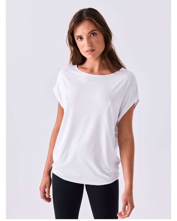 dharma-bums-modal-luxe-layer-tee-white-front-view