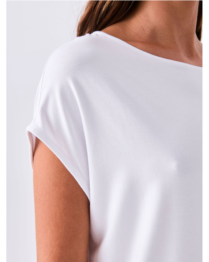 dharma-bums-modal-luxe-layer-tee-white-close-up-view