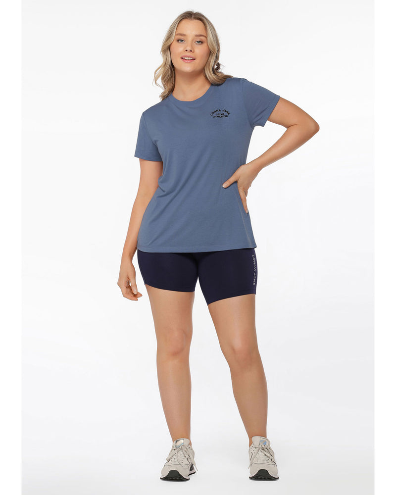 lorna-jane-lotus-t-shirt-misty-blue-front-view