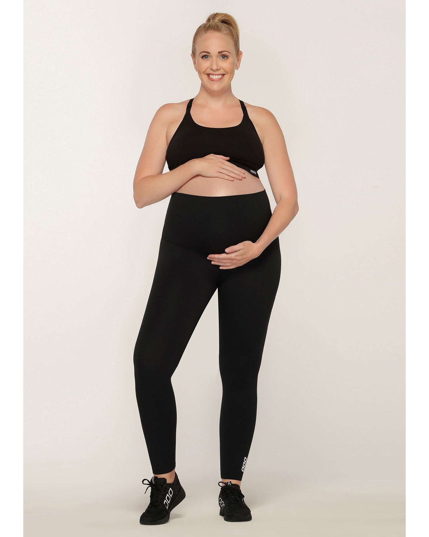 Lorna Jane Maternity Ankle Biter Legging Black Fearless Wanaka