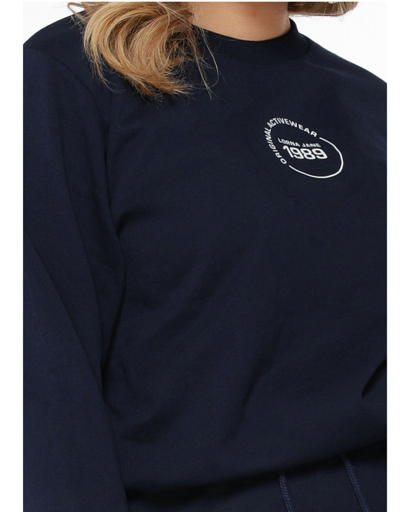 lorna-jane-reset-sweat-off-white-french-navy-close-up-front