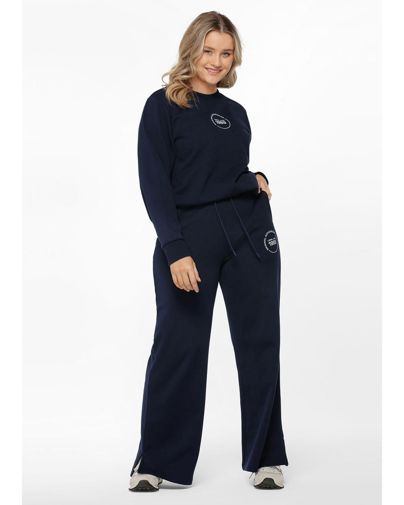 lorna-jane-reset-sweat-off-white-french-navy-front-view