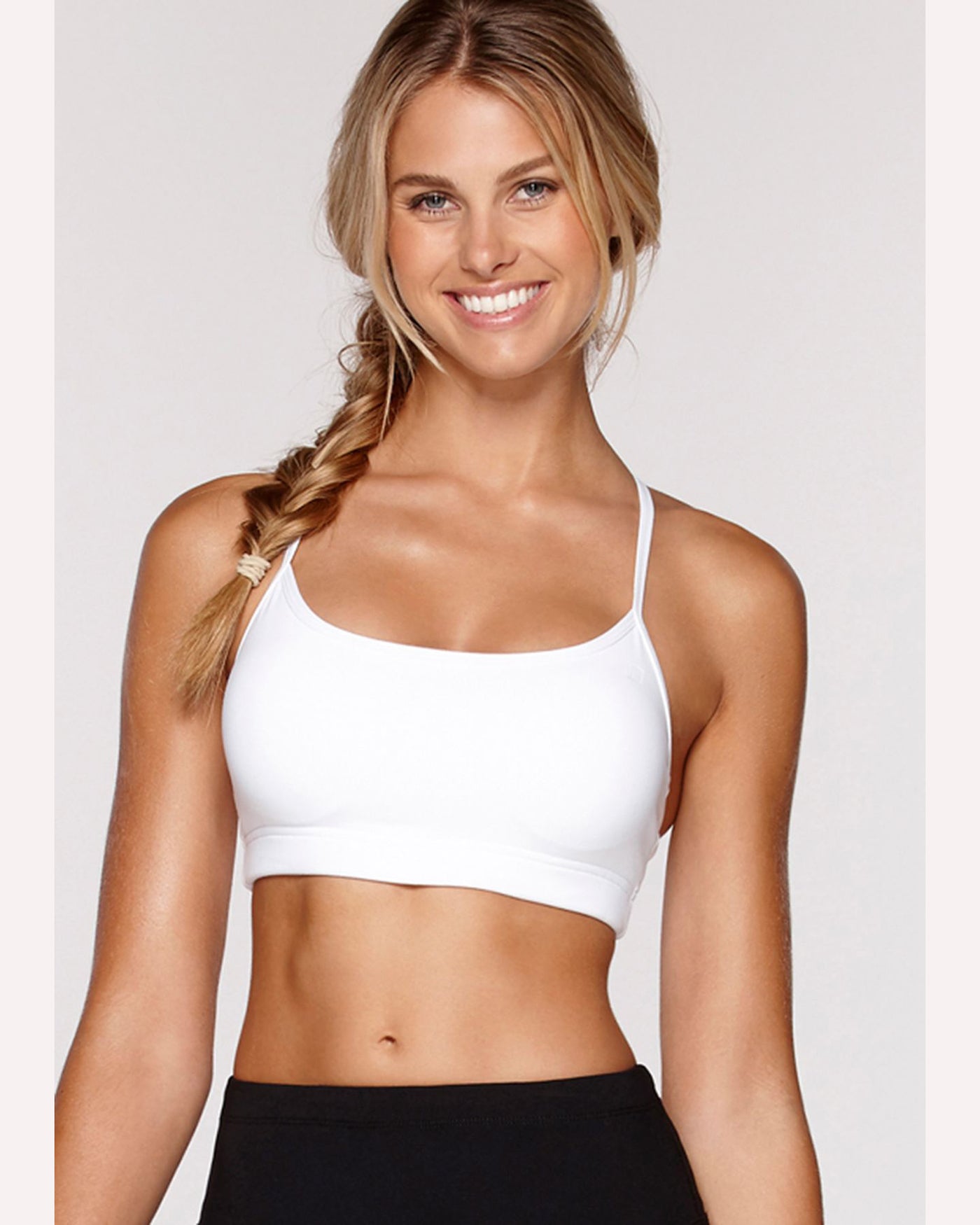 Lorna Jane Sammy Sports Bra White Fearless Wanaka