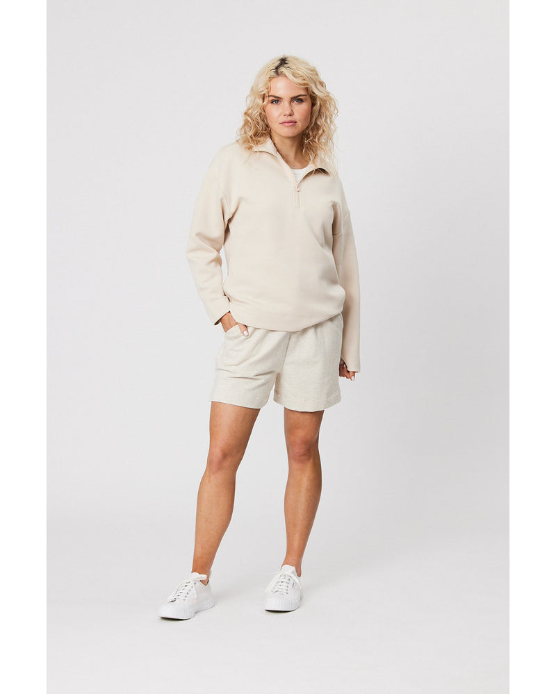 marlow-club-zip-sweat-ivory-front-view