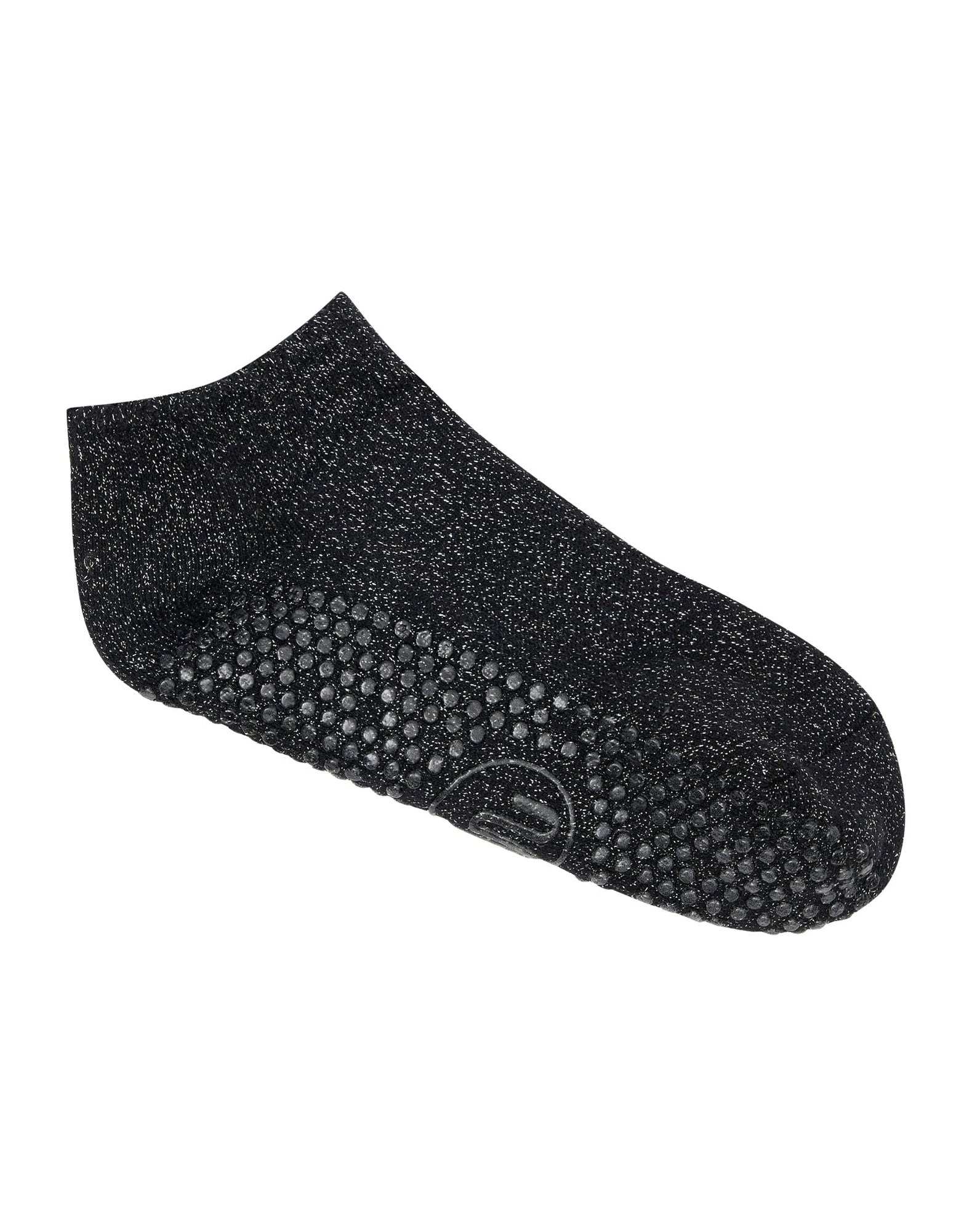 Move Active Classic Low Rise Grip Socks - Black Sparkle Frill ...