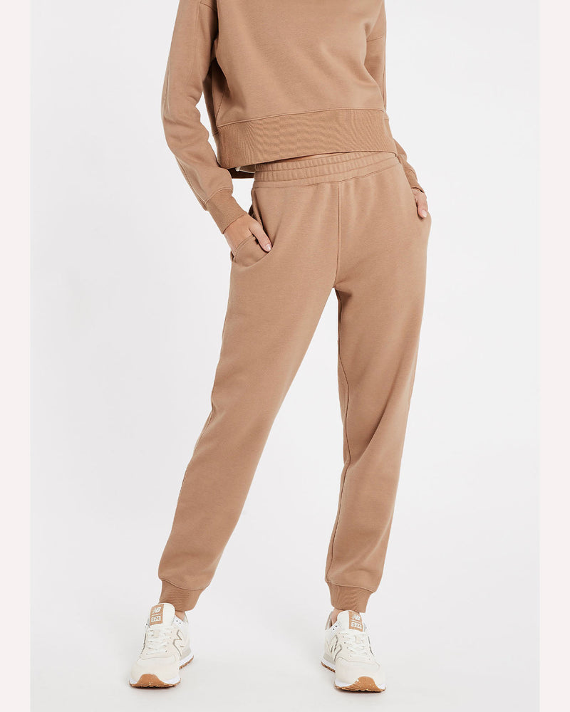 nimble-forever-fleece-track-pant-almond-front-view