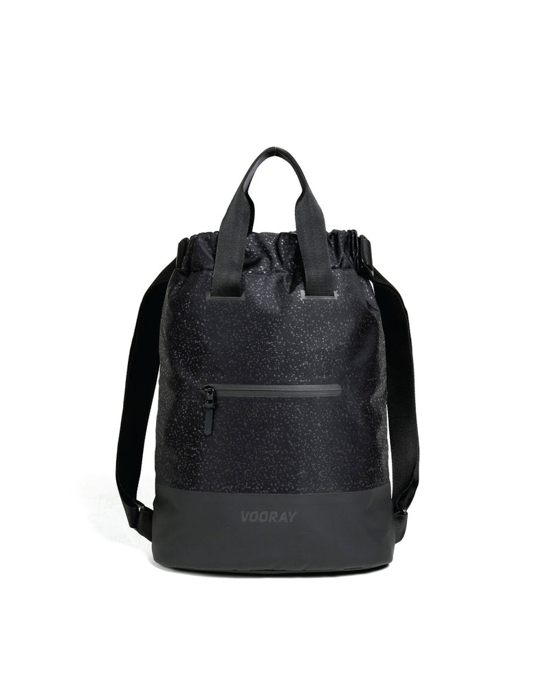     vooray-cinch-flex-backpack-black-foil-front-view